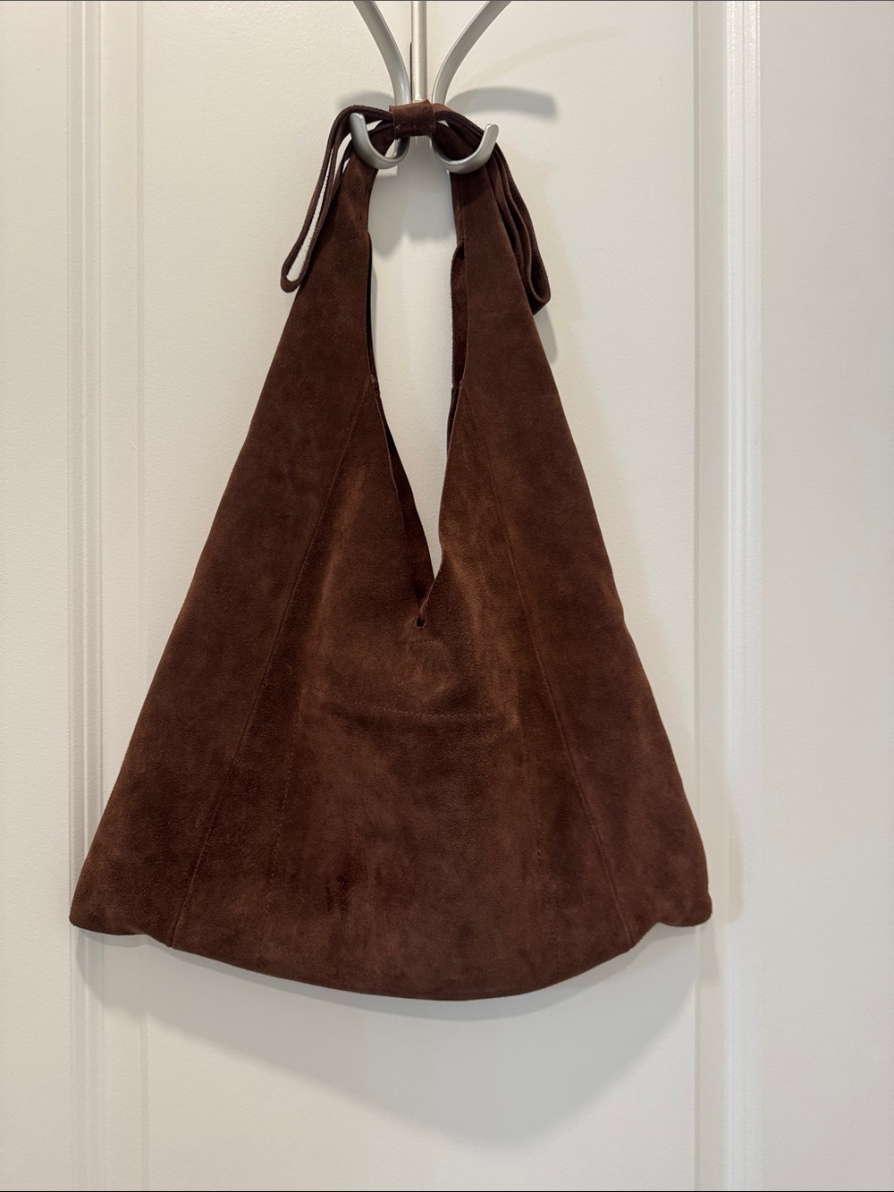 Dolce Vita Brown Suede Shoulder Hobo Bag - Picture 2 of 4